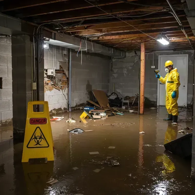 Flooded Basement Electrical Hazard in Prosperity, WV Property